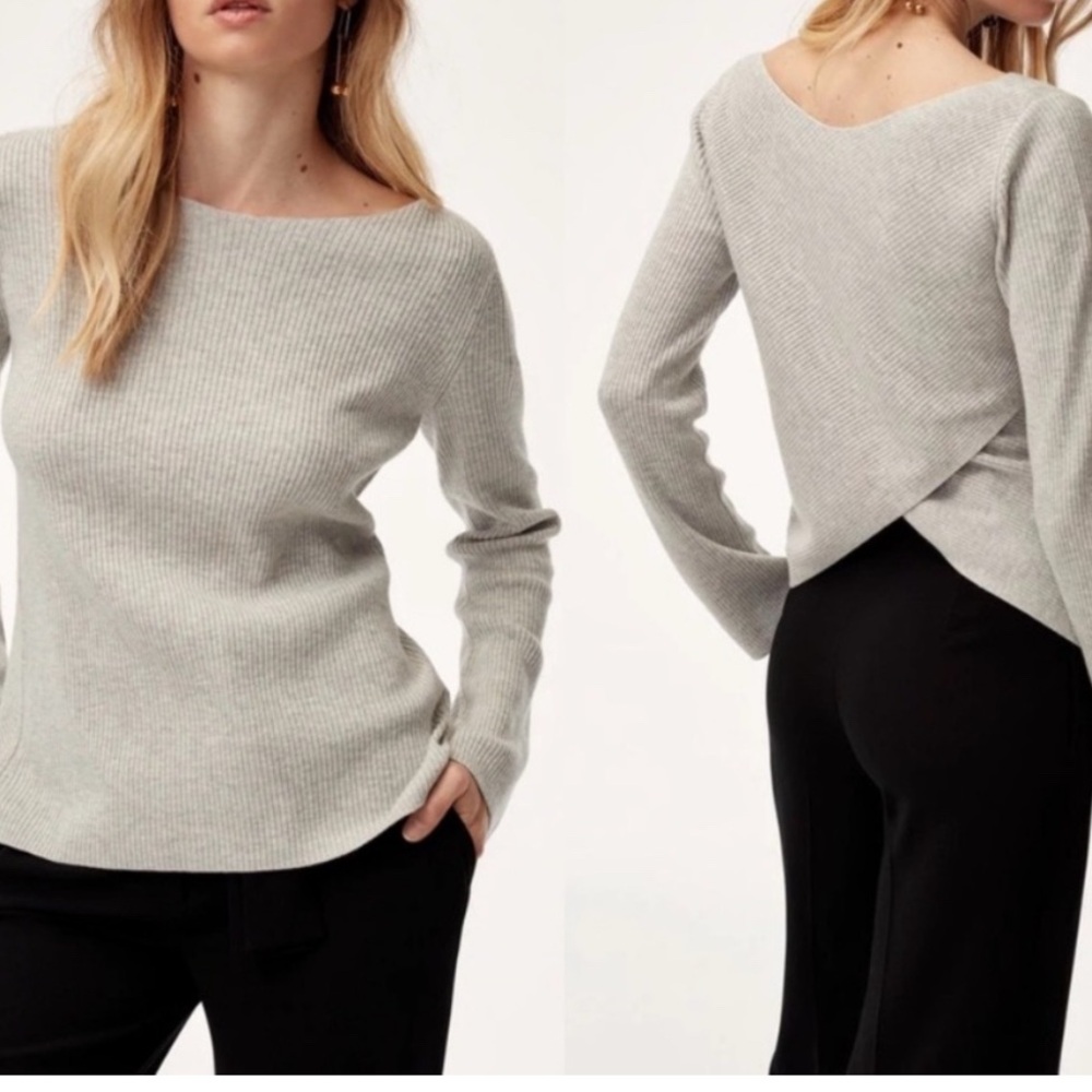 Babaton Elegant wool Brown Women's Top